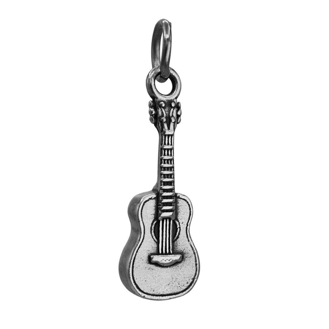 Sterling Silver Acoustic Guitar Charm