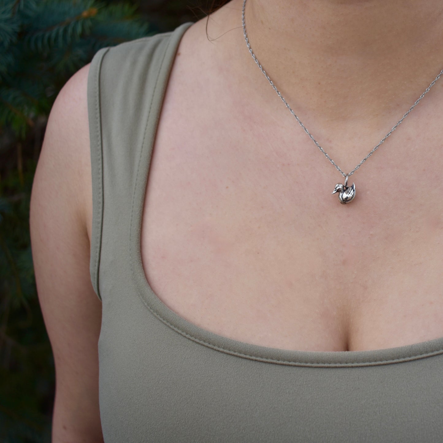 Sterling Silver Duck Charm