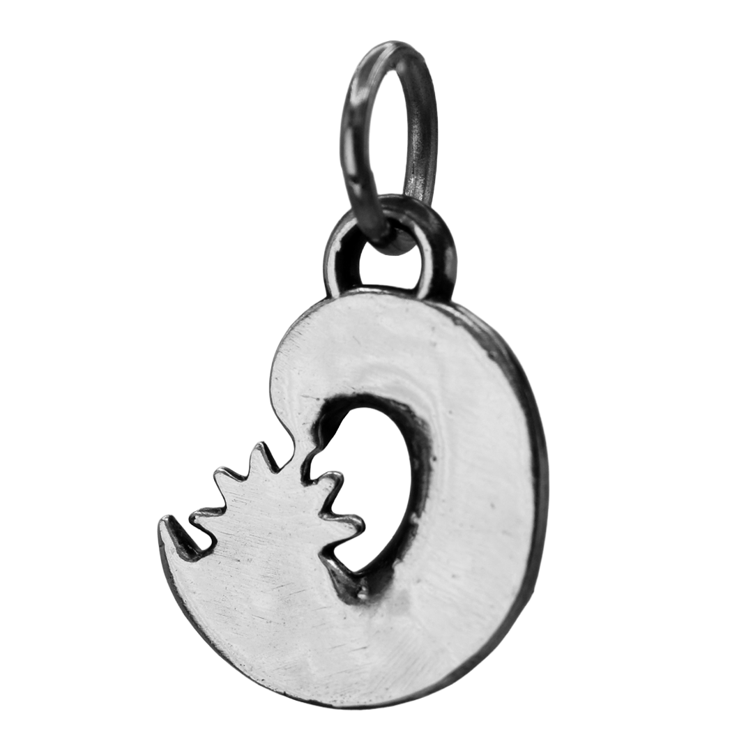 Sterling Silver Wave and Summer Sun Charm