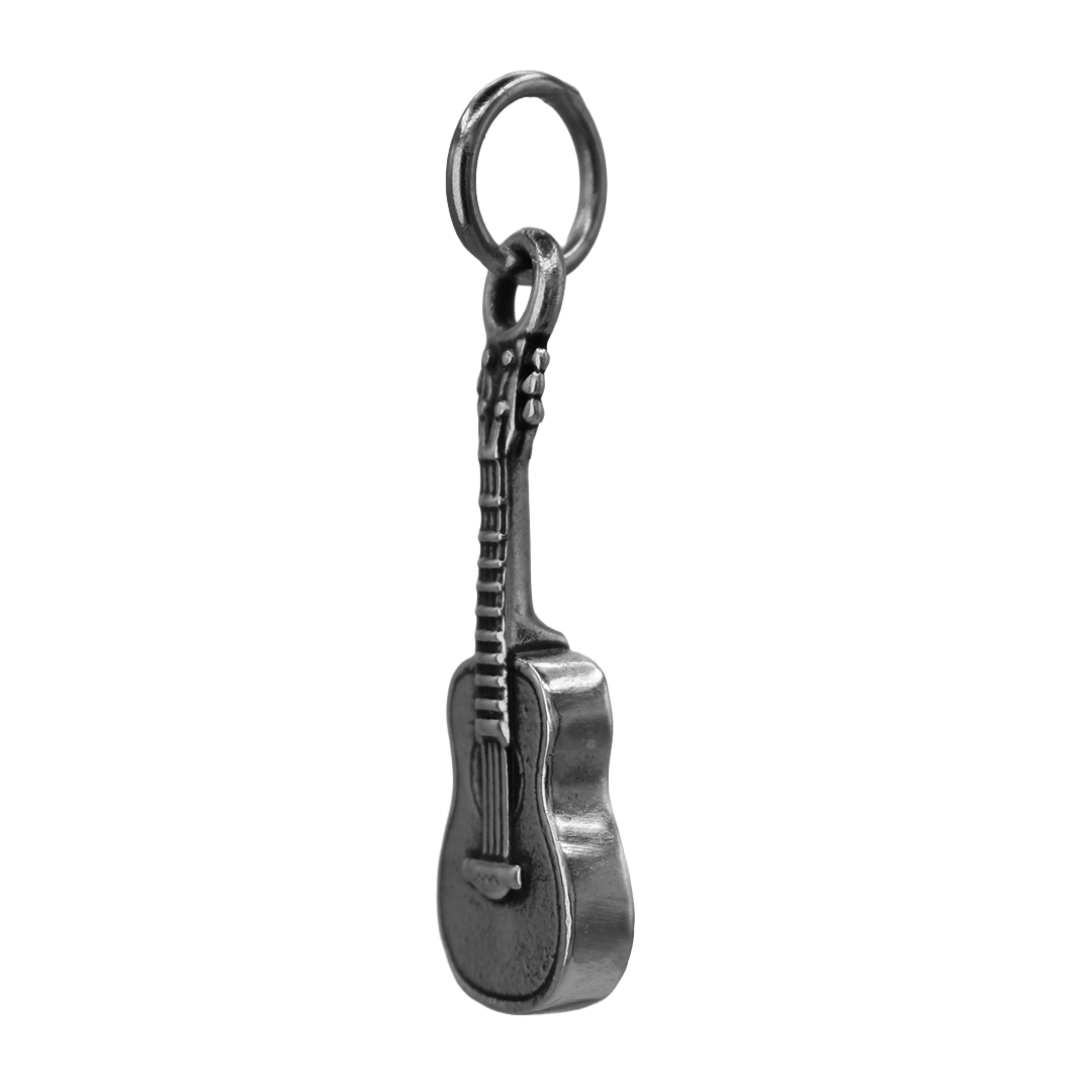 Sterling Silver Acoustic Guitar Charm