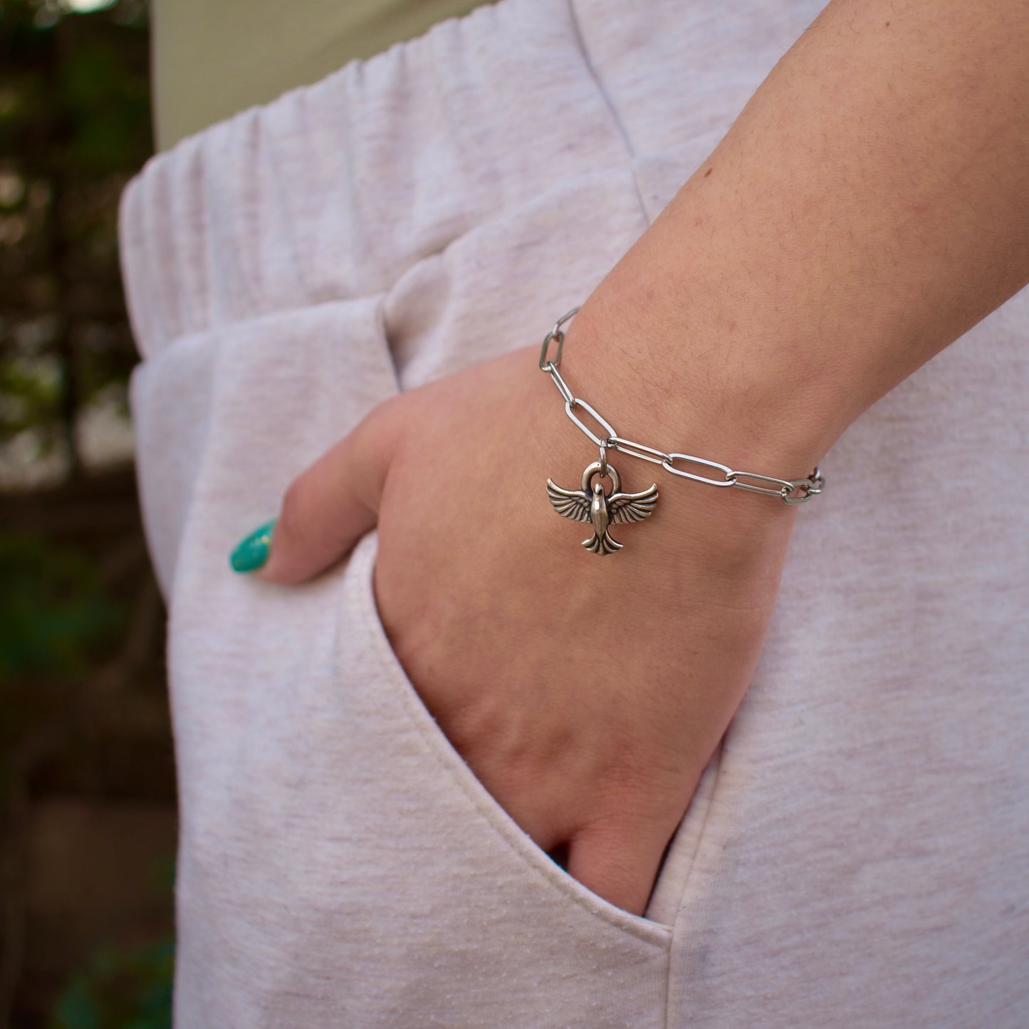 Sterling Silver Dove Charm