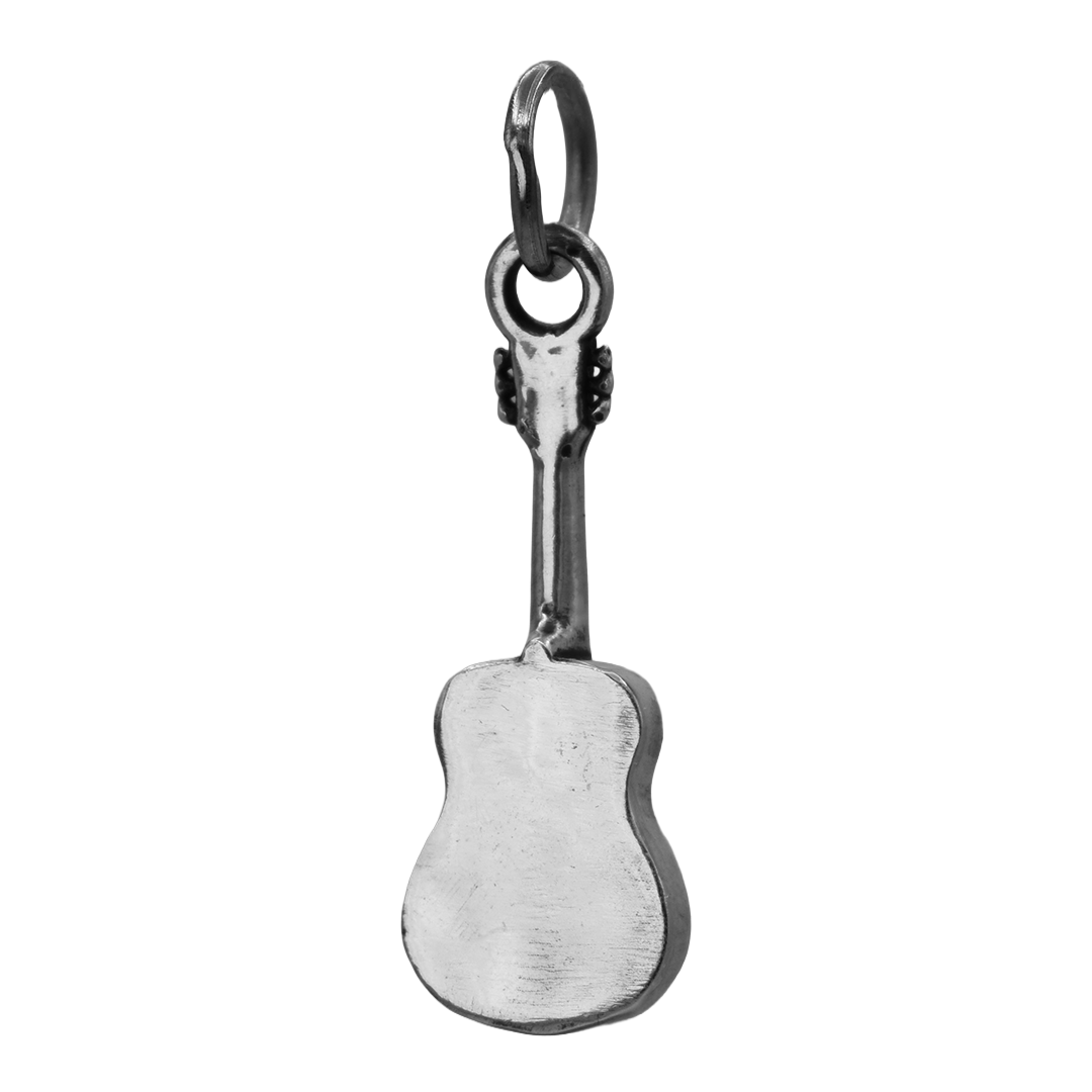 Sterling Silver Acoustic Guitar Charm