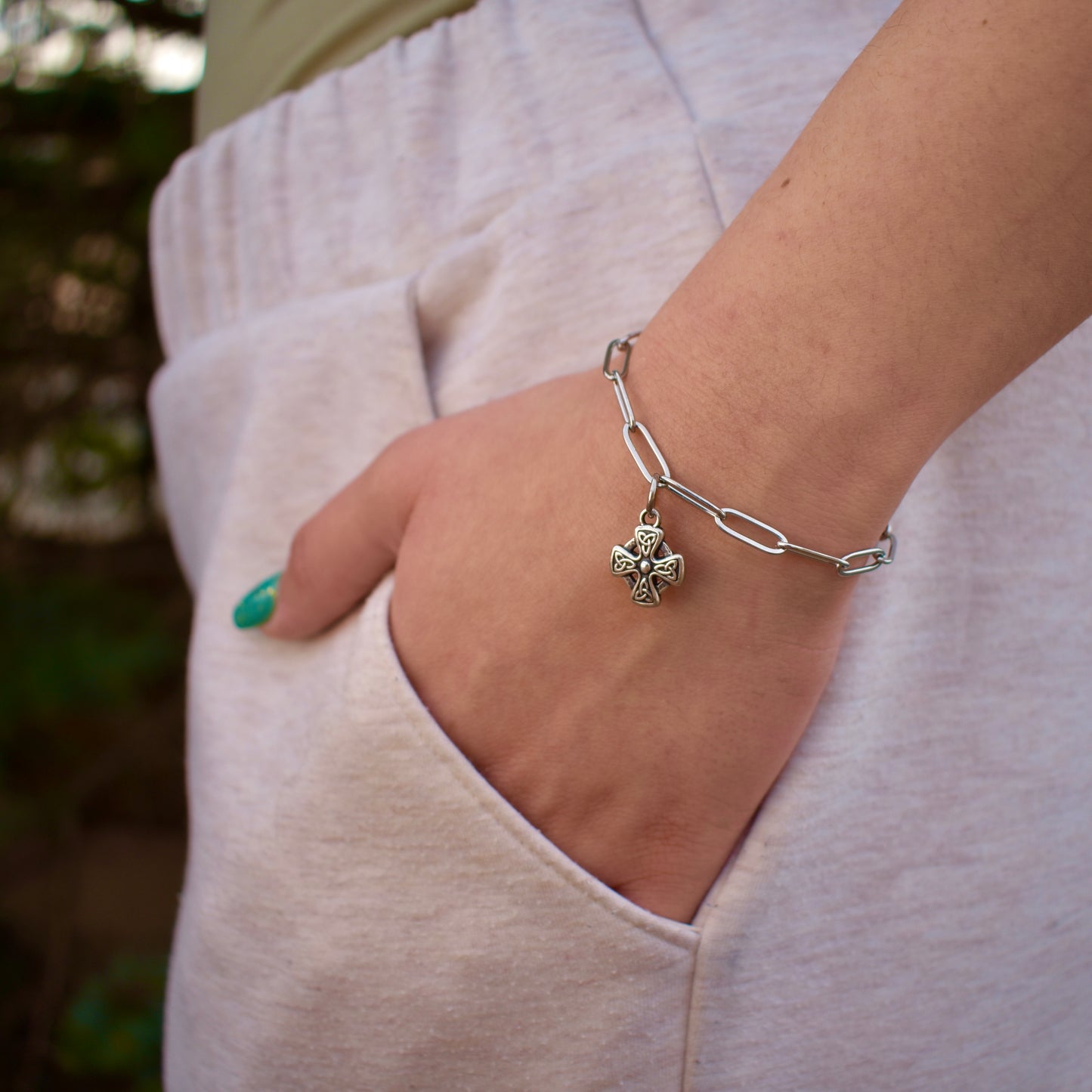 Celtic Trinity Cross Charm