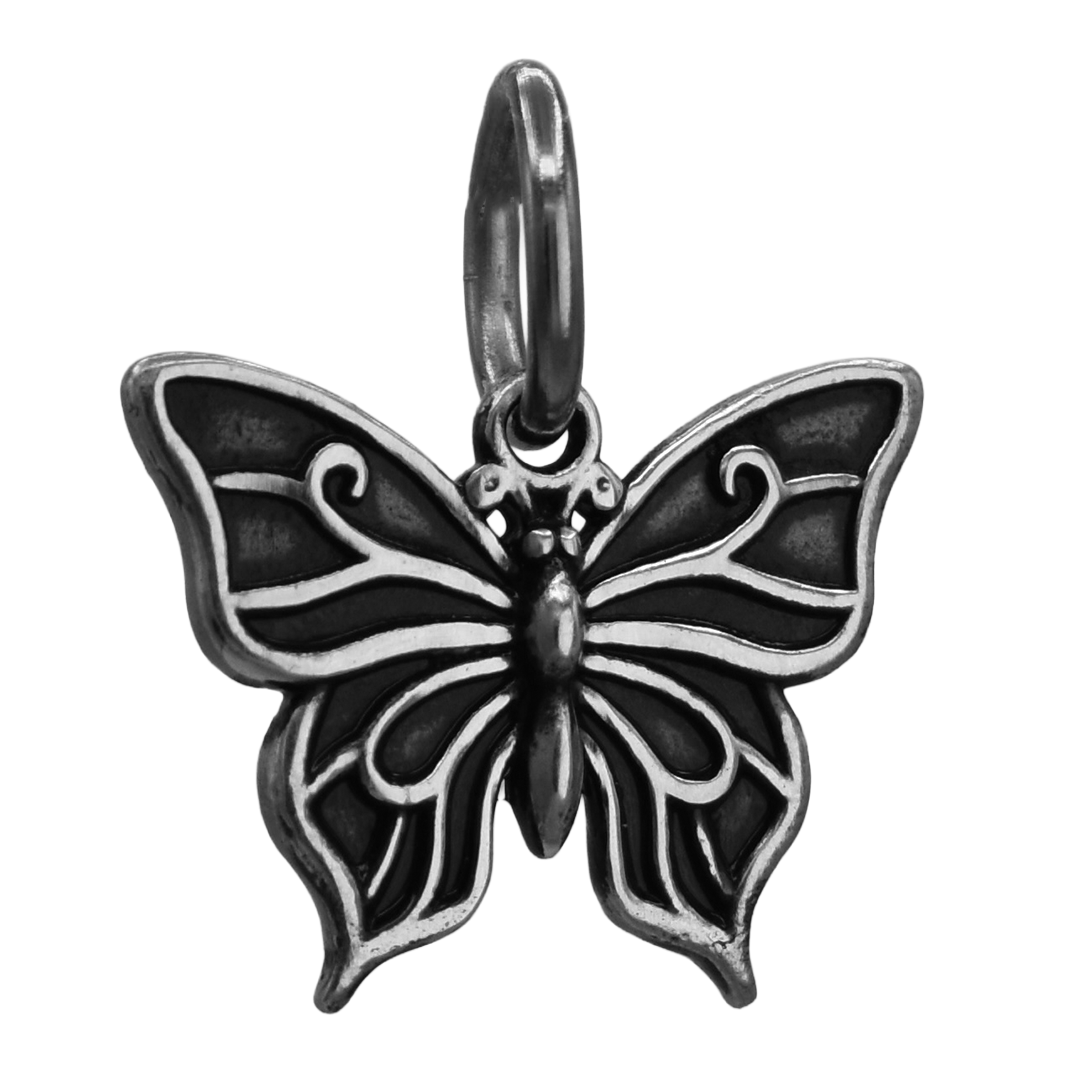 Sterling Silver Small Butterfly Charm