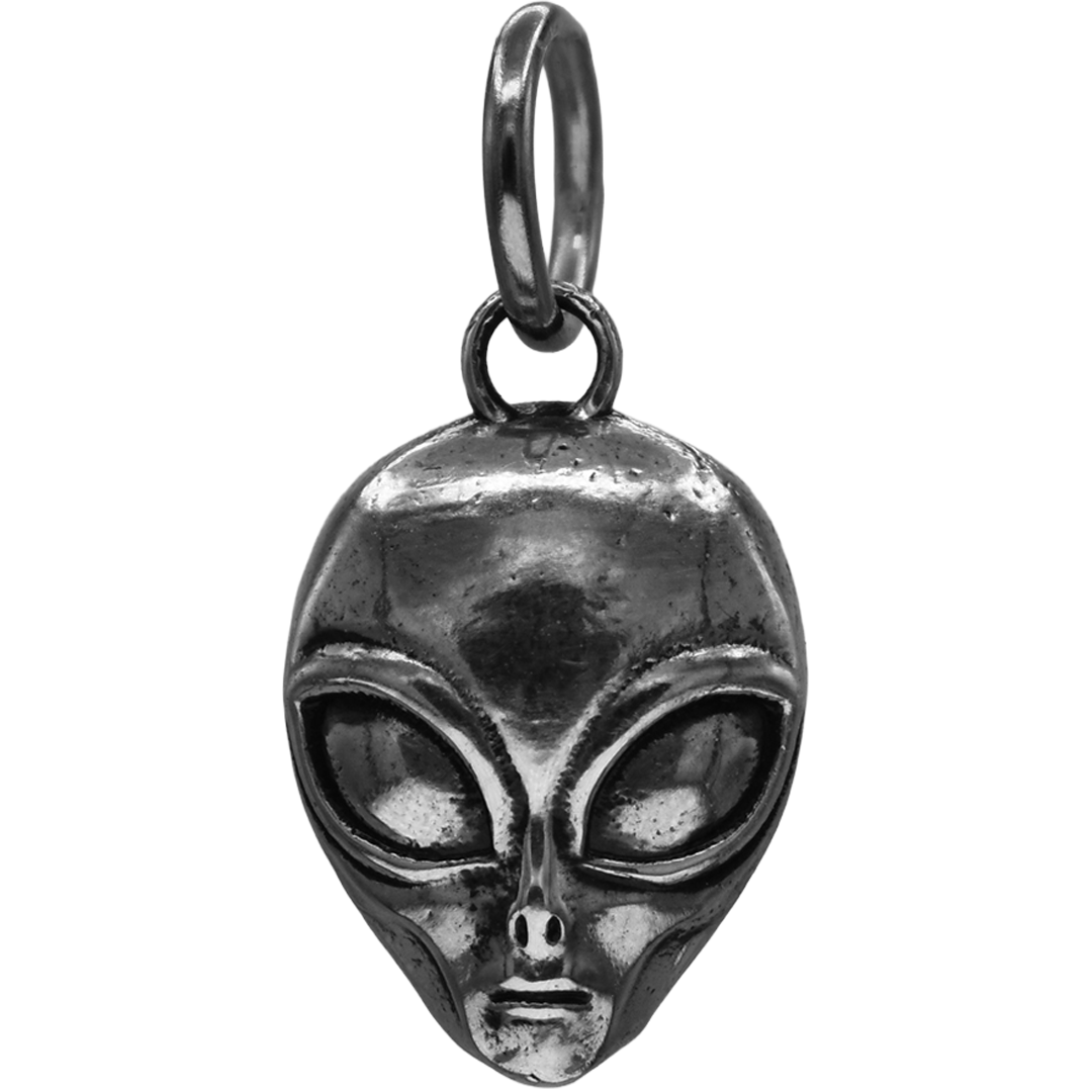 Sterling Silver Grey Alien Charm