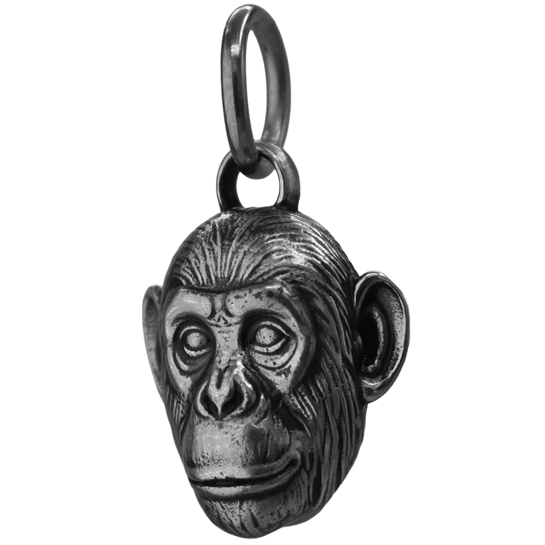 Sterling Silver Chimpanzee charm