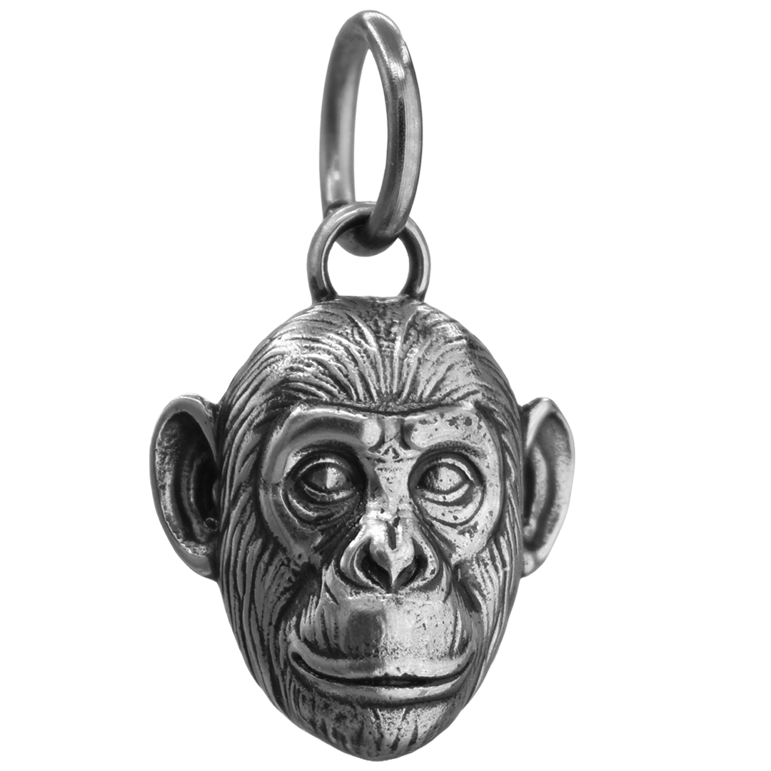 Sterling Silver Chimpanzee charm