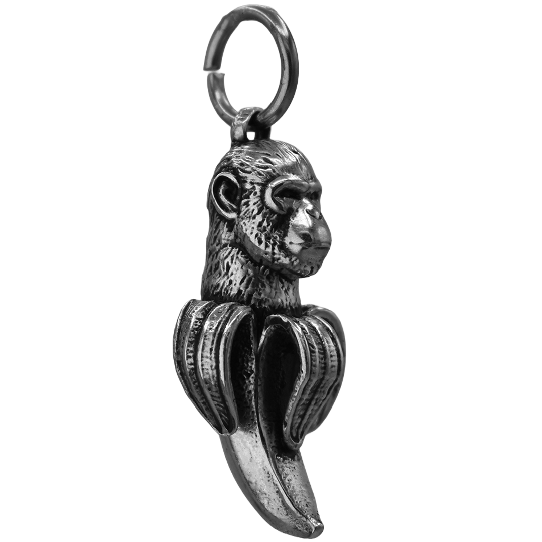 Sterling Silver Chimpanzini bananini Charm